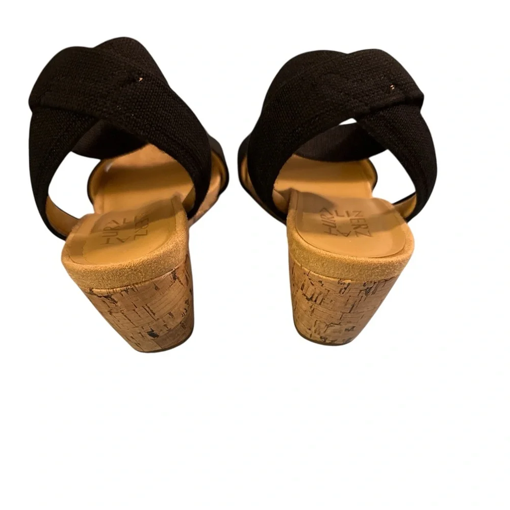 Classic Wedge Sandals with Elastic Ankle Strap